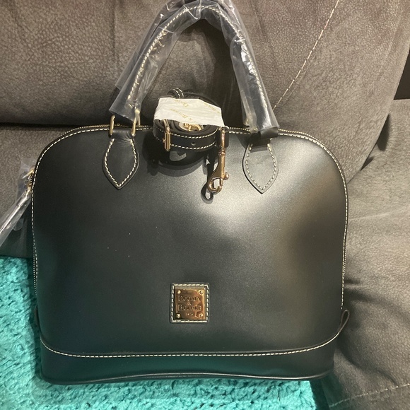 Dooney & Bourke Pebble Grain Zip Satchel Black - Picture 5 of 8